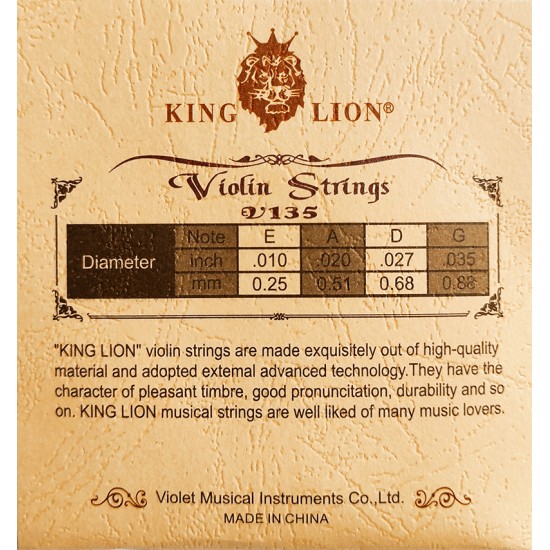 King Lion GA-V50 stygos smuikui King Lion GA-V50 stygos smuikui
