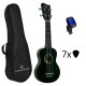 Condorwood US-2101 BK soprano ukulelė su rinkiniu STARTER