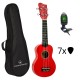 Condorwood US-2101 RD soprano ukulelė su rinkiniu STARTER