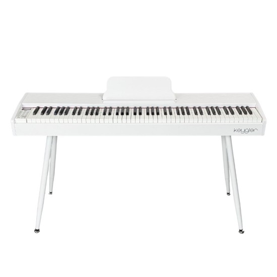 Keygler DP-1 Ivory el. pianinas su kėdute ir ausinėmis Keygler DP-1 Ivory el. pianinas su kėdute ir ausinėmis