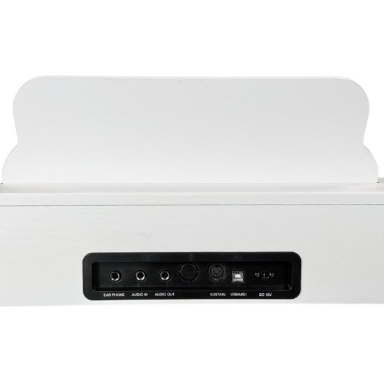 Keygler DP-1 Ivory el. pianinas su kėdute ir ausinėmis Keygler DP-1 Ivory el. pianinas su kėdute ir ausinėmis