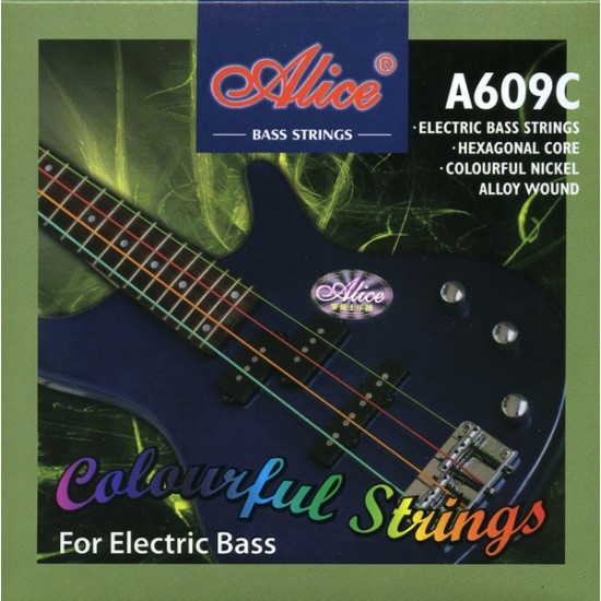 Alice A609C spalvotos stygos bosinei gitarai