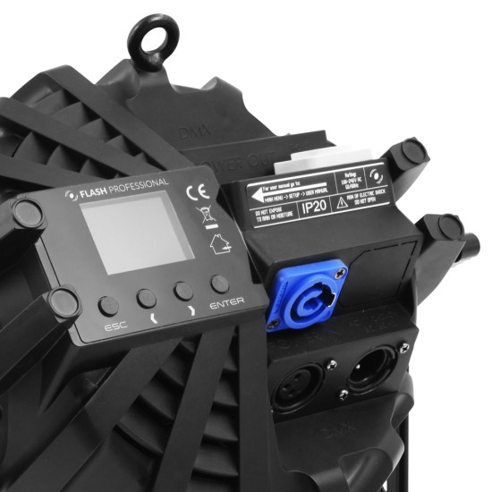 Flash LED PAR 64 SLIM 7x10W RGBW 25° Mk2 prožektorius Flash LED PAR 64 SLIM 7x10W RGBW 25° Mk2 prožektorius