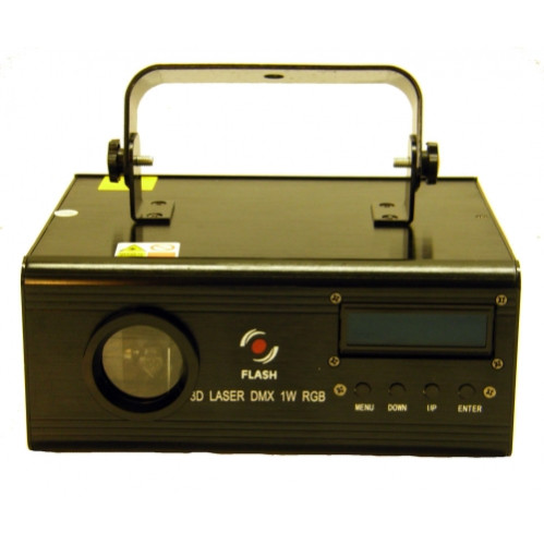 Flash LASER 1000mW 3D RGB SD CARD lazeris