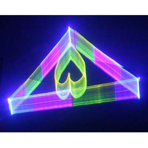 Flash LASER 1000mW 3D RGB SD CARD lazeris