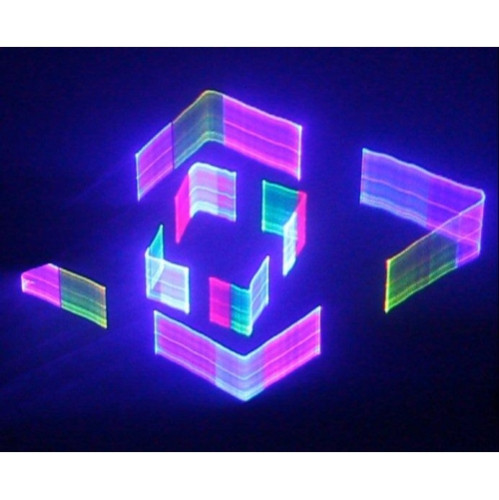 Flash LASER 1000mW 3D RGB SD CARD lazeris