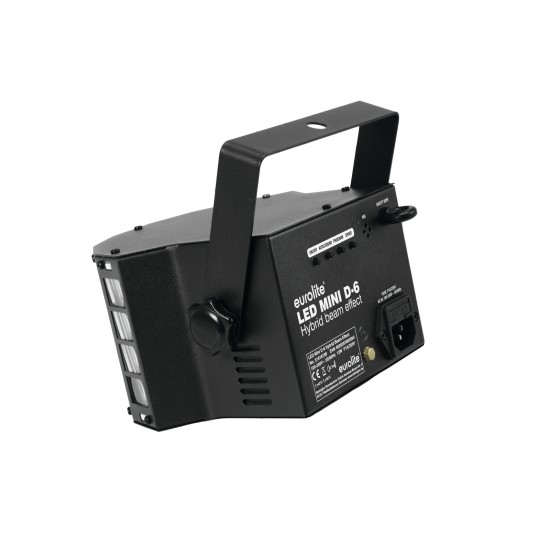 EUROLITE LED Mini D-6 Hybrid Beam šviesos efektas EUROLITE LED Mini D-6 Hybrid Beam šviesos efektas