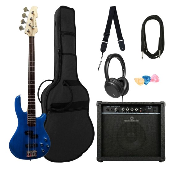Bosinė gitara JB8 BL su rinkiniu SMART