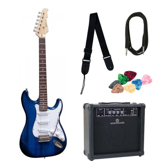 Elektrinė gitara ST5 TBL su rinkiniu STARTER