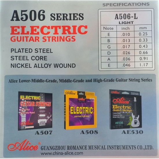 Alice A506 stygos elektrinei gitarai Alice A506 stygos elektrinei gitarai