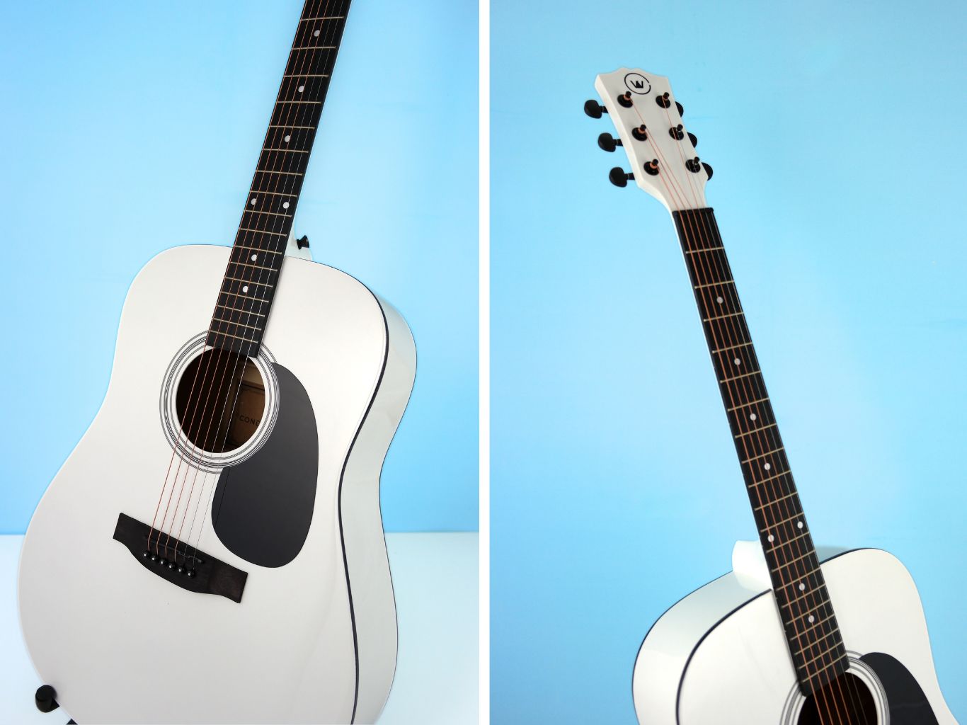 Condorwood AD-170 WH akustinė gitara su rinkiniu STARTER